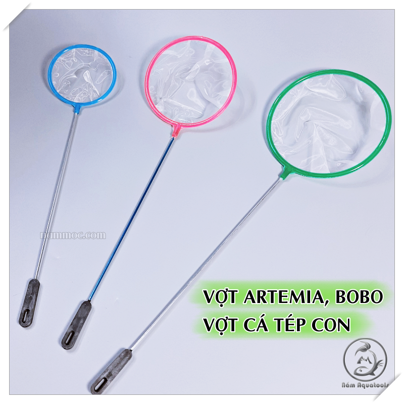 Vợt Cá Tép Mini - Vợt Artemia ☘ Lưới Siêu Mịn - Siêu Mềm