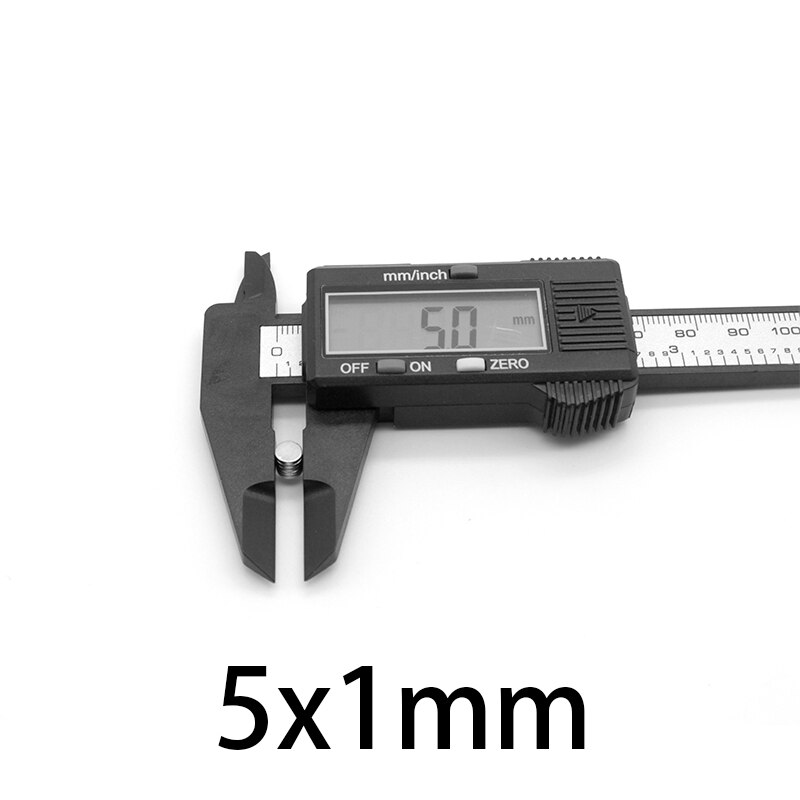 Nam châm đất hiếm kích thước 5x1mm bộ 100 viên