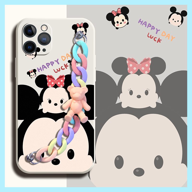 Camera all inclusive Bear bracelet Phone Case For iphone 11 Pro Max Lens bump protection Lens package Simplicity Cartoon. 