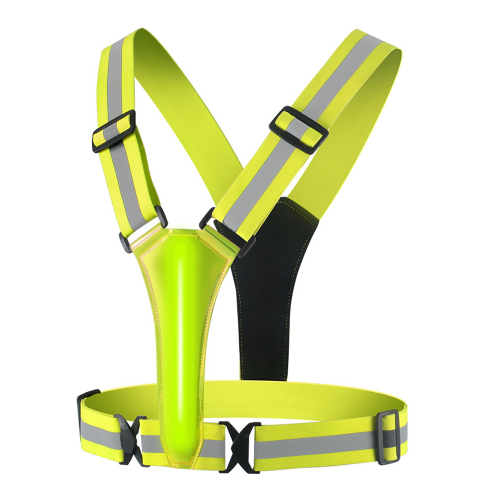Rock City Reflective Vest for Running Flashing Led Reflective Vest Stay Safe and Seen with Our Usb Rechargeable Led Reflective Vest Perfect for Night Running Cycling and Walking High Visibility Gear for Men