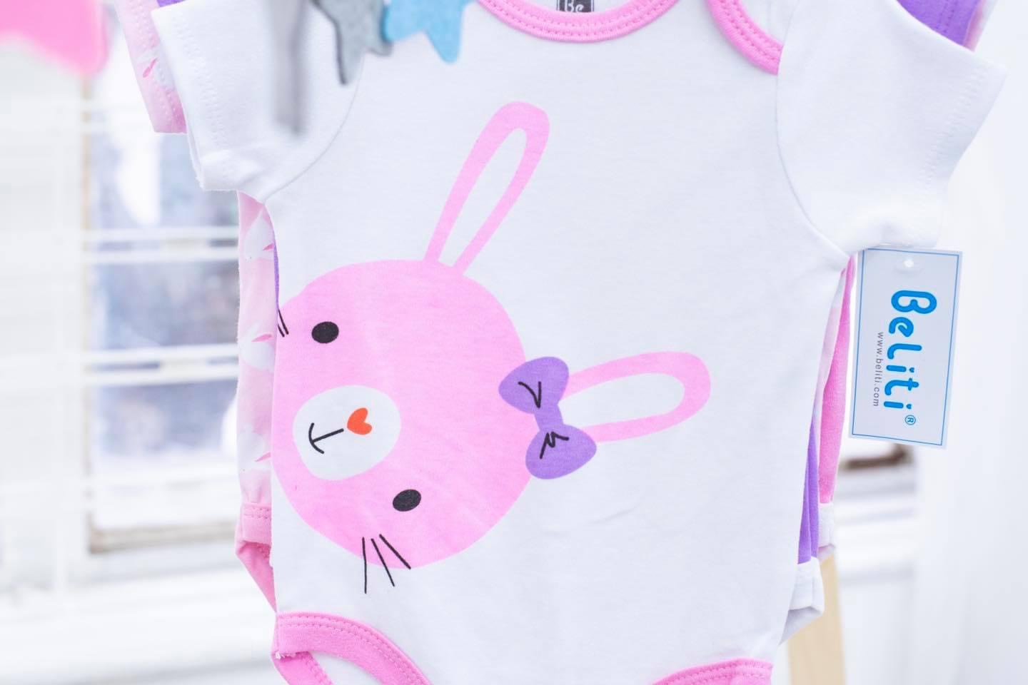 Set 5 Bodysuite Cộc Tay Bé Gái (Giao ngẫu nhiên)