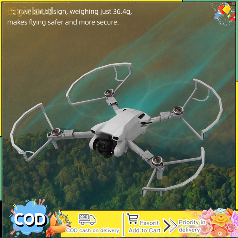 Propeller Guard Compatible For DJI Mini 3 / Mini 3 Pro Drone Anti-Collision Props Protector Blades Bumper Safety Accessories