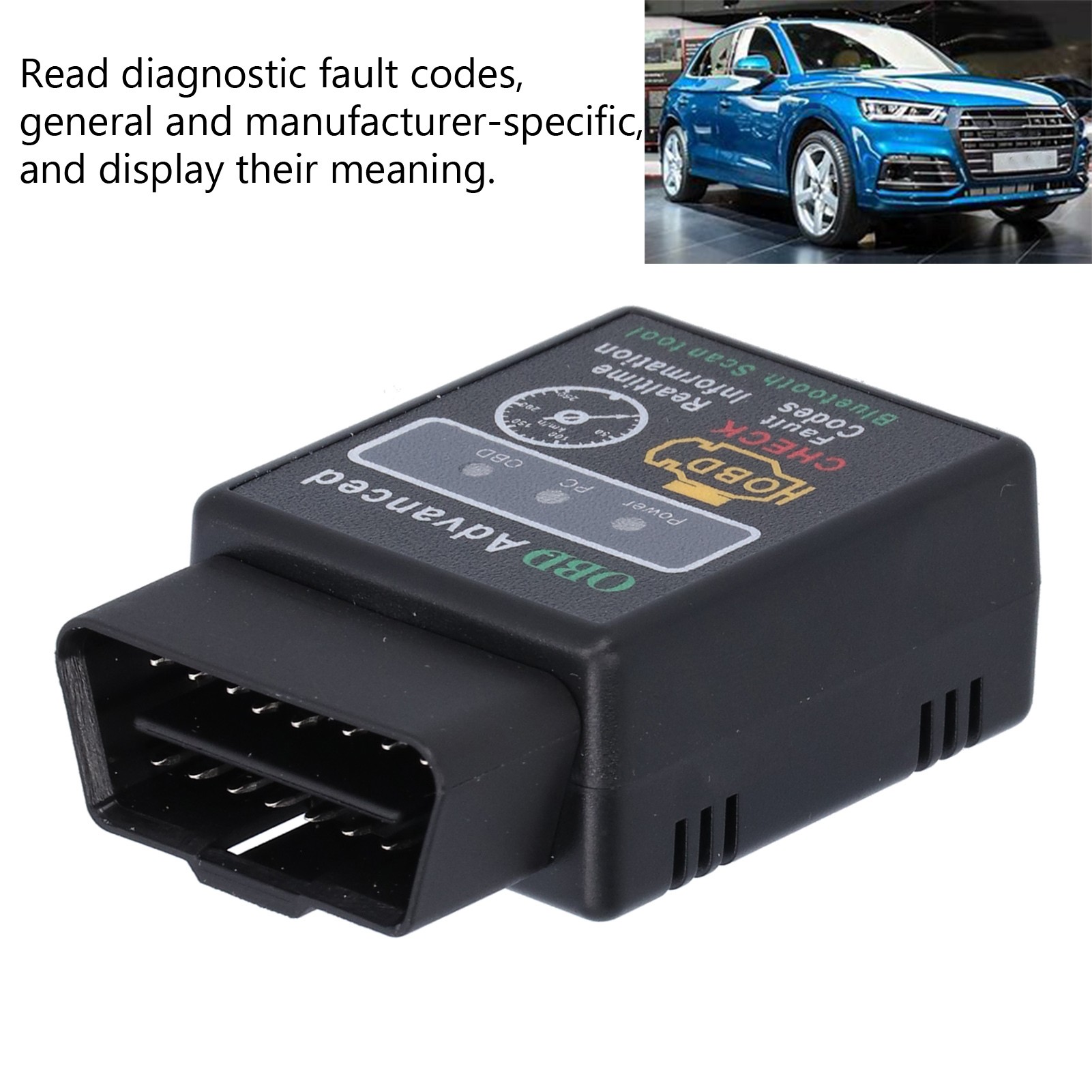 Car Fault Detector Mpg Meter Obd2 Code Reader Dtc Reading And Clearing Engine Operating Parameters Monitoring Bluetooth 5.1 for Android for Ios