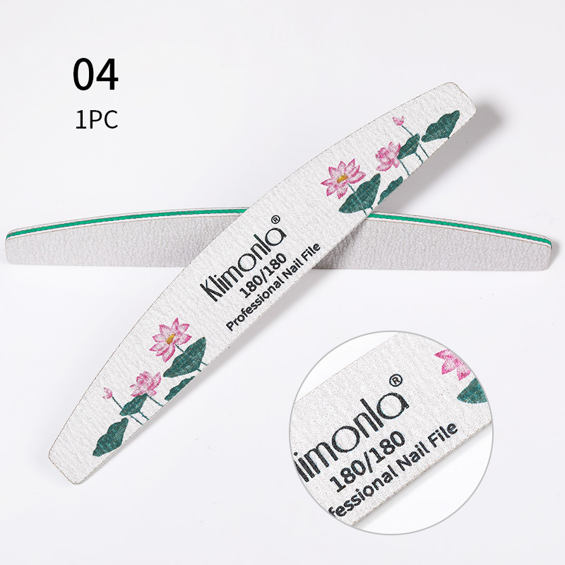 Professional Half Moon Nail Files Nail Art Sanding Files Buffing Curve Manicure Tools 100/180 Nail Buffer Tools