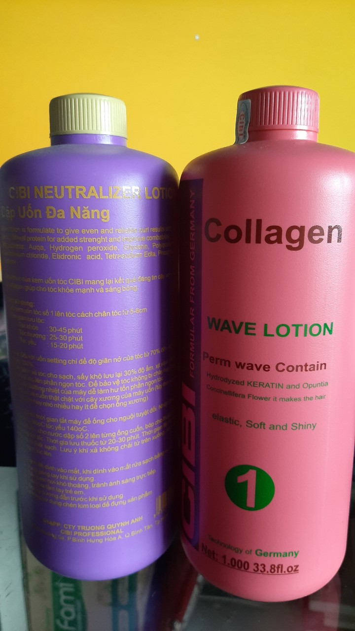 Thuốc uốn lạnh collagen Cibi 1000ml x 2