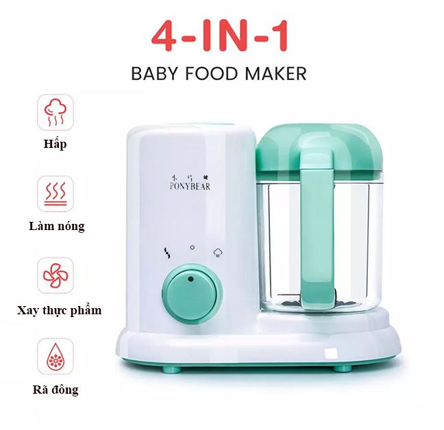 Máy Hấp Và Xay Đồ Ăn Dặm Đa Năng BEAR