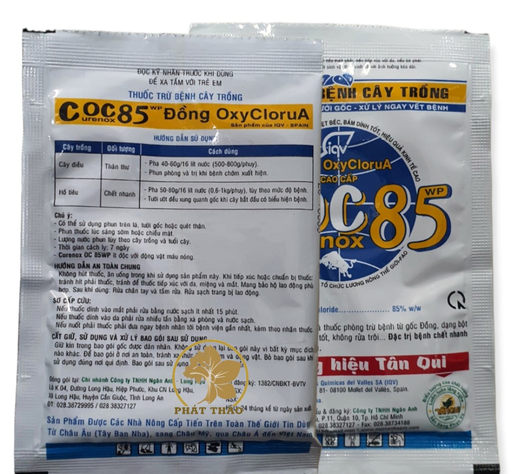 Thuốc trừ nấm gốc đồng Coc 85 wp 20gam