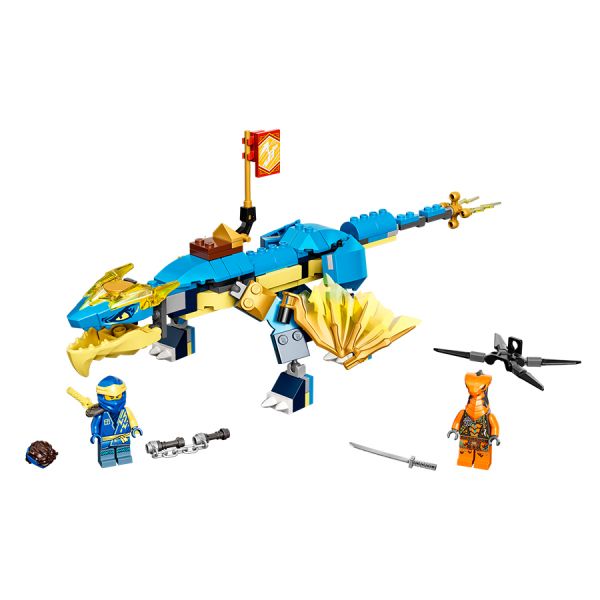 BỘ LẮP RÁP LEGO NINJAGO 71760 RỒNG THẦN SẤM SÉT CỦA JAY