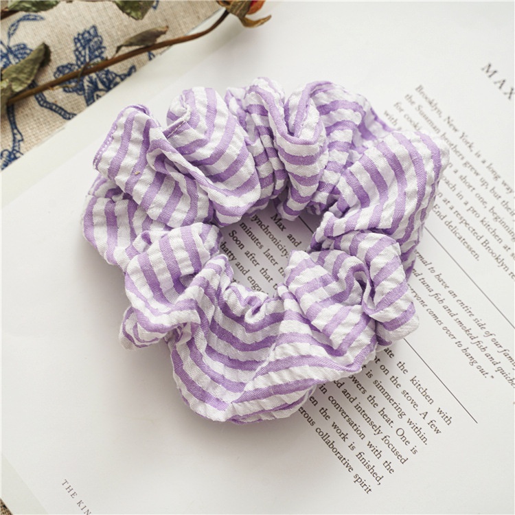 Dây cột tóc srunchies nữ xinh xắn màu tím mộng mơ