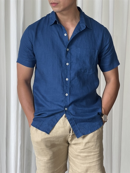 [HIMSTYLE] Quần Short Linen Nam Lưng Thun Thoáng Mát Chuẩn Form
