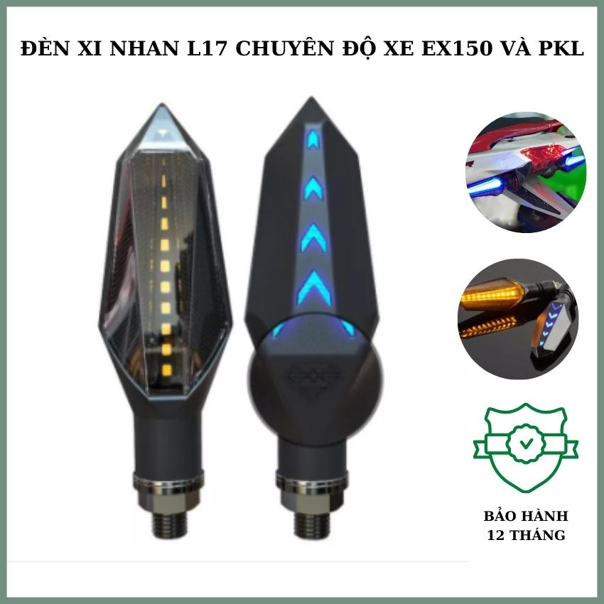 Đèn led xi nhan L17 chuyên độ xe PKL và EX 150 chạy hiệu ứng Audi, kiểu dáng hot trend (giá 1 đôi)