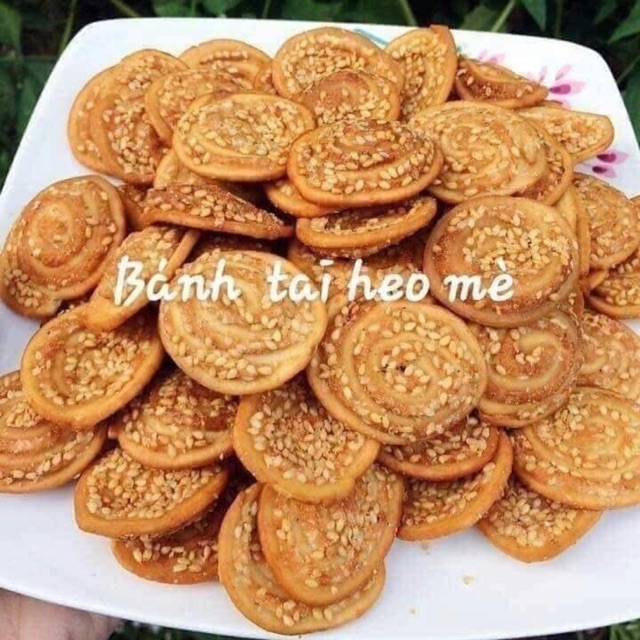 Bánh tai heo mè - túi 100g - ăn vặt ngon