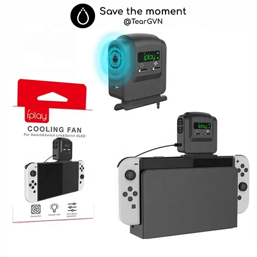 Quạt tản nhiệt mini đa năng IPLAY cho Nintendo Switch Oled / Switch v1,2 / Switch Lite