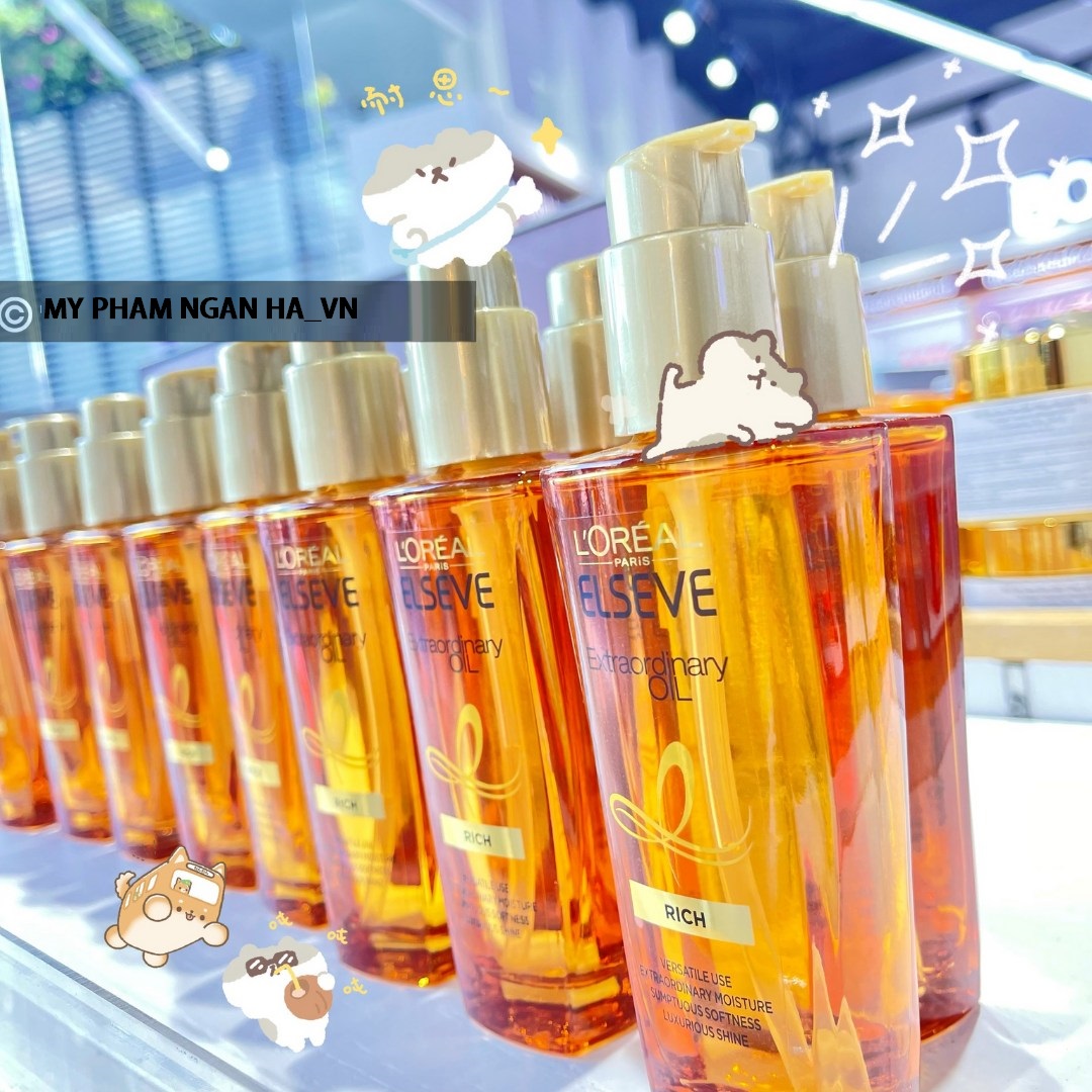 Dầu Dưỡng Tóc L'Oreal Paris Dưỡng Tóc Suôn Mượt Bồng Bềnh 100ml