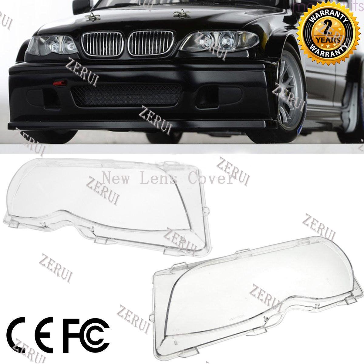 Zr for 2002-2005 bmw e46 left headlight cover and right headlight cover new set night light for bmw e46 318i/320i/ 325i/ 325xi/ 330i/330xi