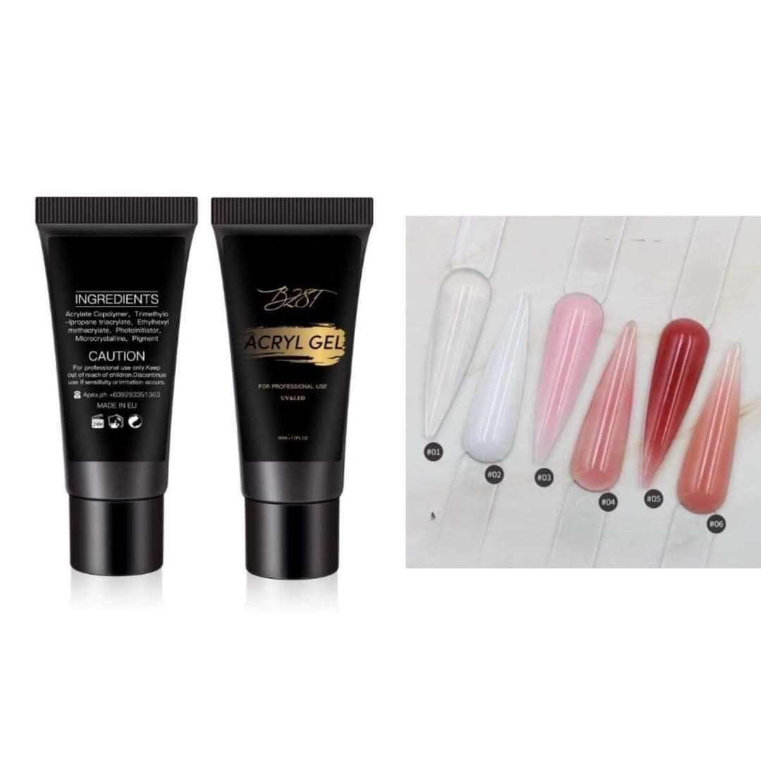 Gel gôm đắp nối móng úp B281 tuýp 30ml