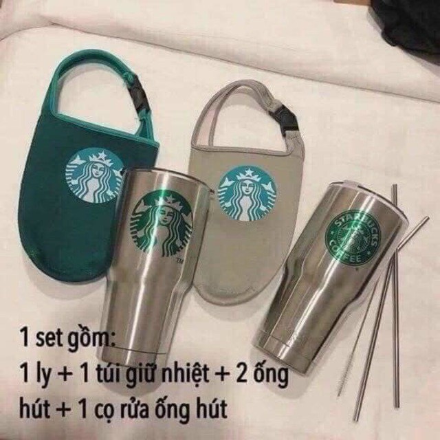 LY GIỮ NHIỆT STARBUCK THÁI LAN BẠC HÓT HÍT