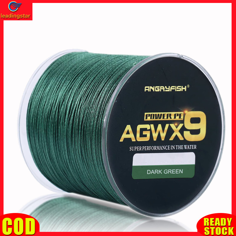 LeadingStar RC Authentic Angryfish Agwx9 500m Pe Fishing Line Super Strong  Wear-resistant Lure Braided Line Fishing Tackle Tools