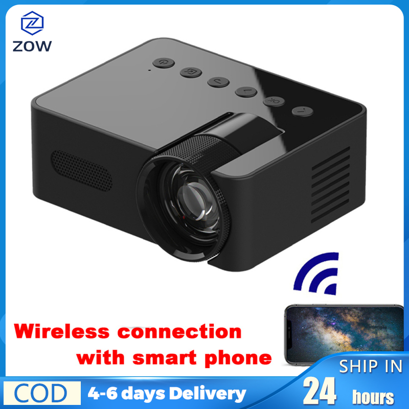 ZOW YT100 Portable Smart Projector WiFi Mini Projector HD Video Projector Compatible For Smart Phones Tablet