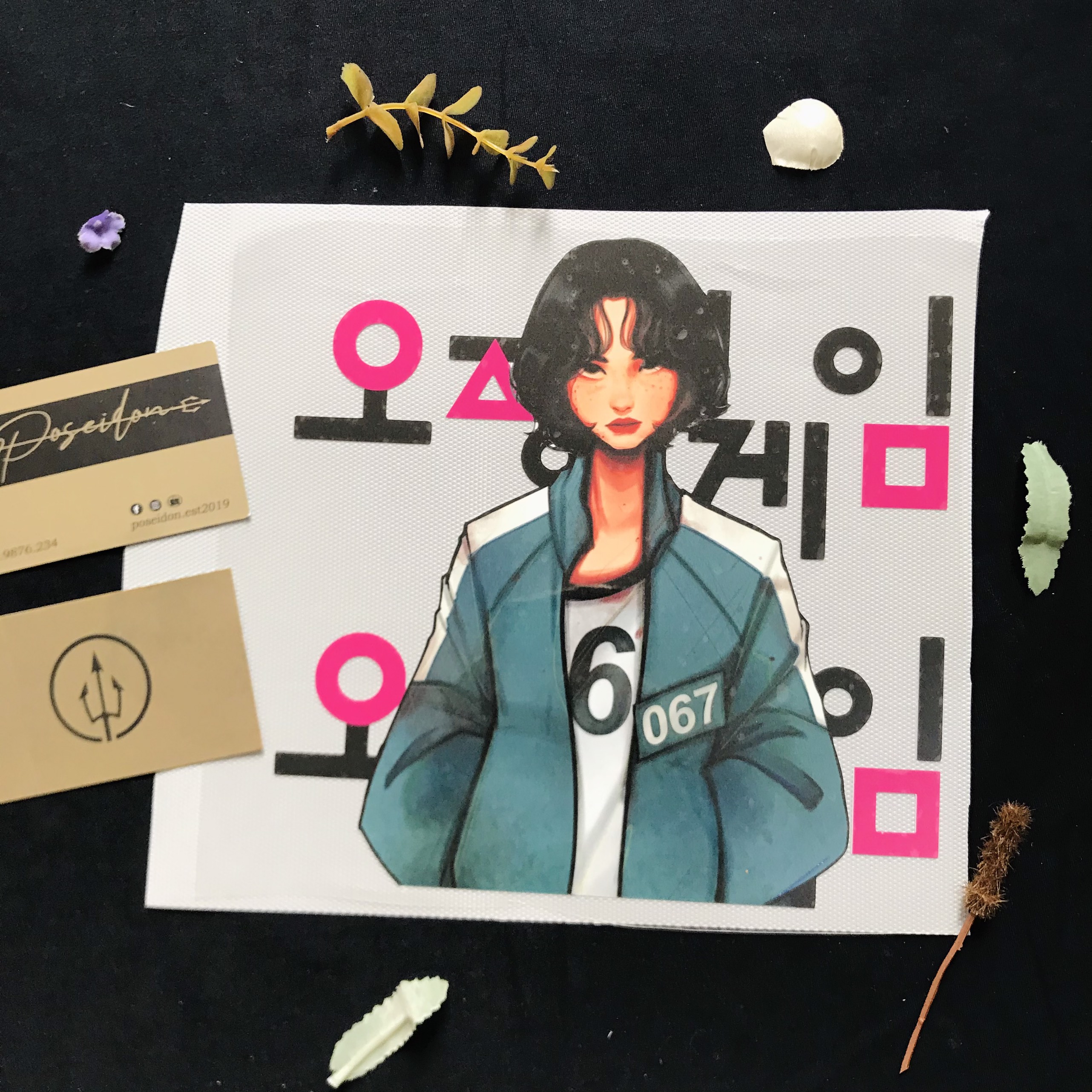 Hình ủi nhiệt, decal nhiệt kts - squid game 1 - poseidon.est2019