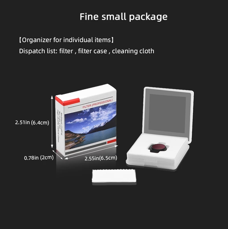 ND Lens Filters For DJI Mini 3 Pro ND16PL Camera Adjustable Neutral Density Filter For Mini 3 Drone Accessories