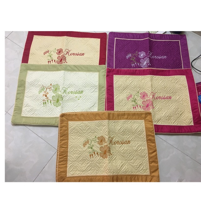 Combo 2 vỏ gối (Áo gối) Satin thêu hoa siêu đẹp