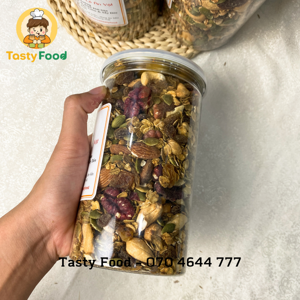 500G Granola Cao Cấp Tatsy Food | Hàng chất lượng thượng hạng