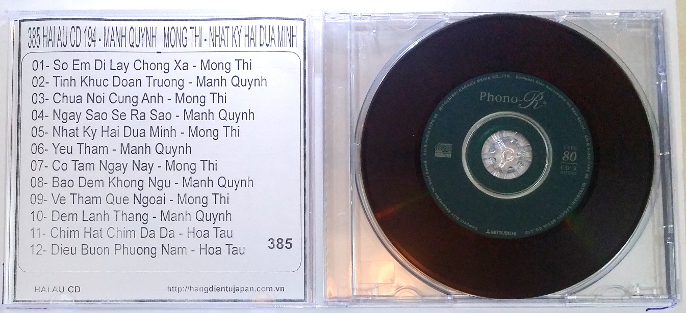 Bộ 7 cd ca sĩ mạnh quỳnh combo 1