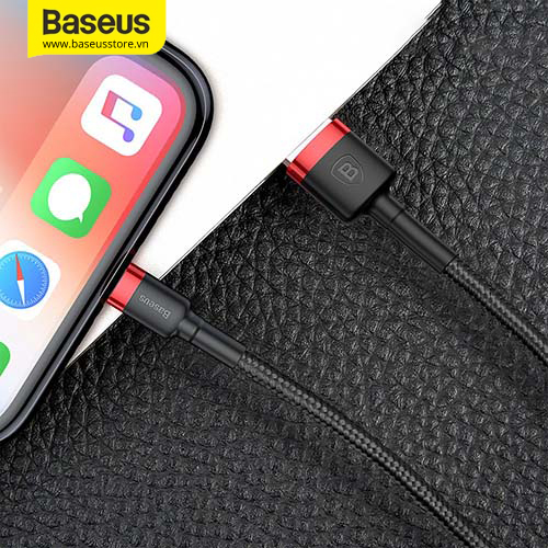 Cáp sạc nhanh Lightning Baseus Cafule Cable 2.4A