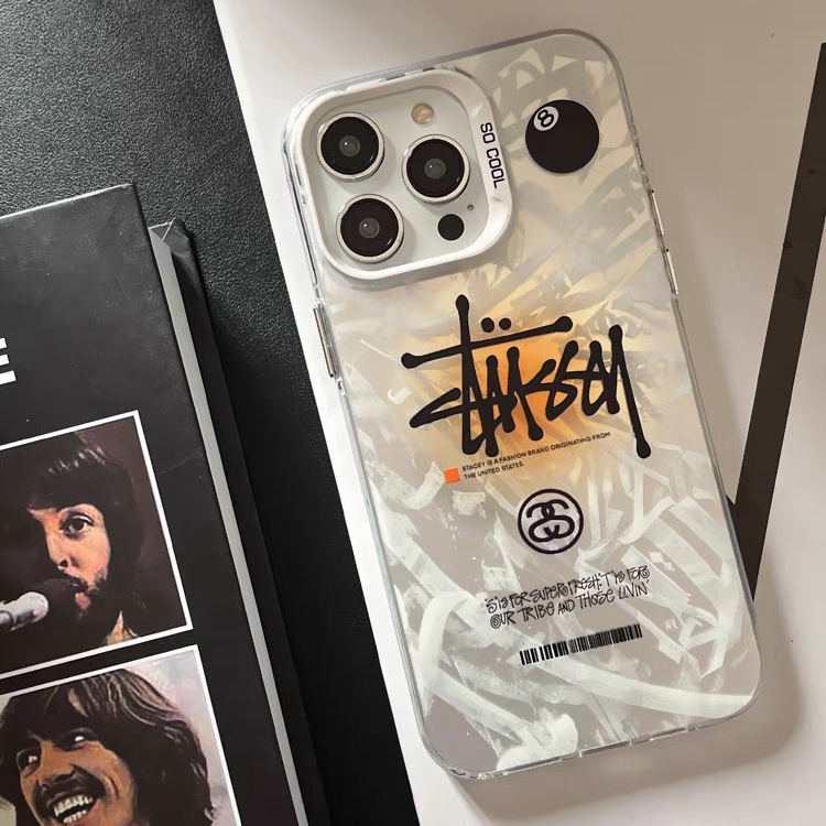 【Acrylic hard case/stussy】compatible for iPhone 11 12 13 14 15 pro max case