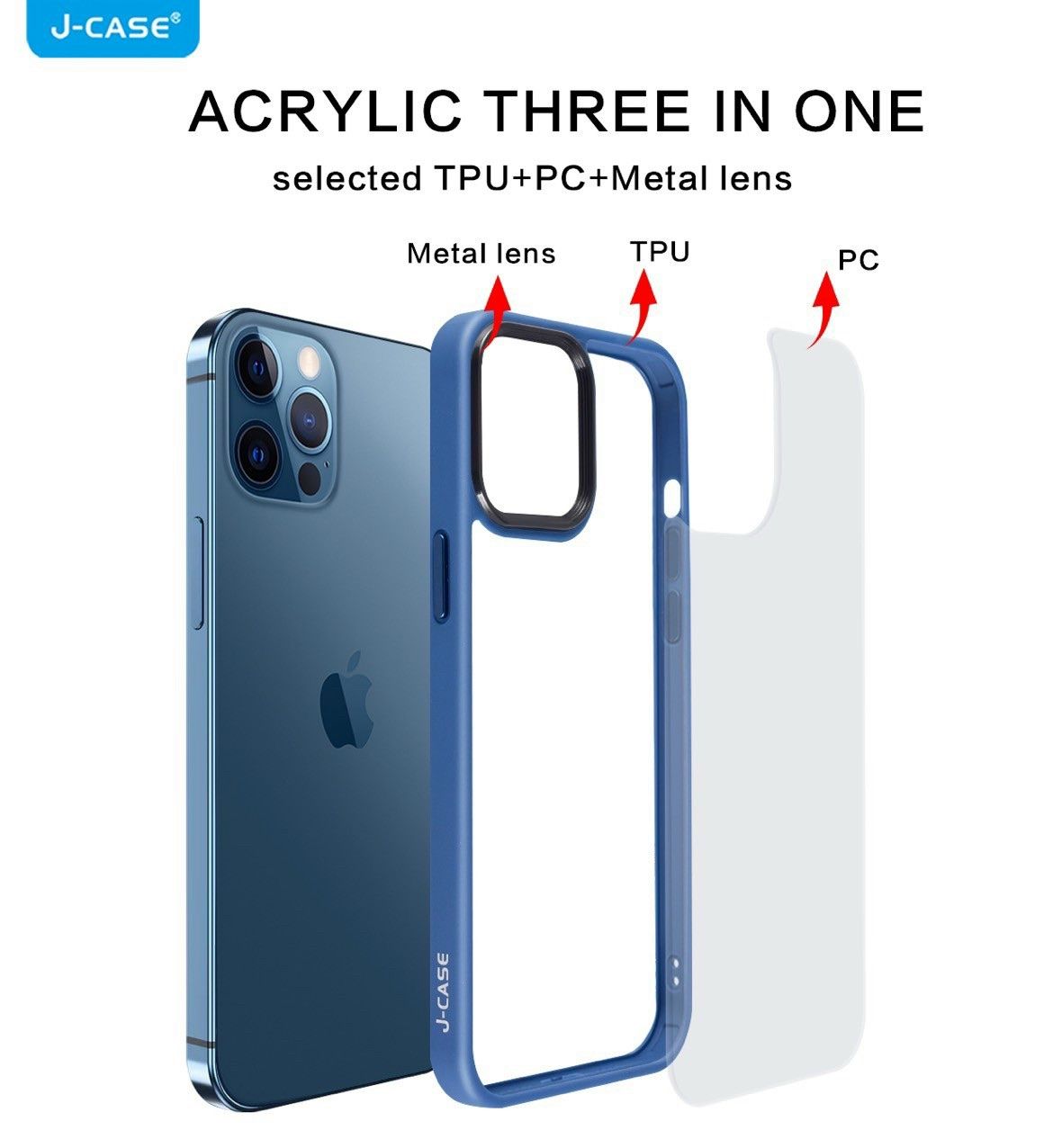 [ỐP LƯNG TRONG VIỀN MÀU] iPhone 13/ 13 Pro/ 13 Pro Max hiệu J-Case