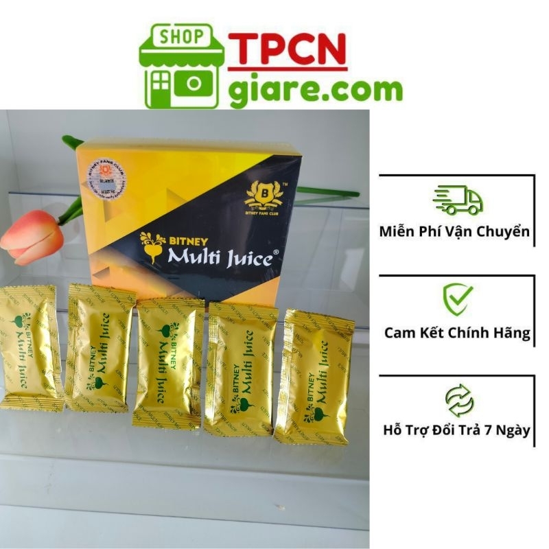 5 gói lẻ trà multi juice của malaysia cân bằng chức năng sinh lý nam nữ - hộp 10 gói