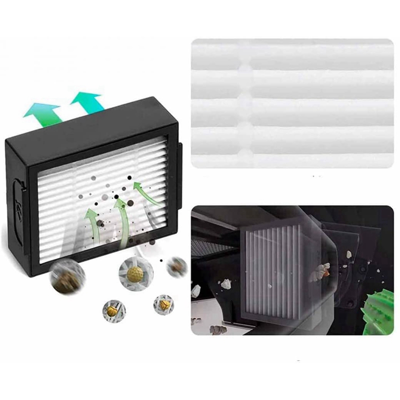 Replacement Brushes and Filter Kit for IRobot Roomba Series E5 E6 I7 I7+ Vacuum Cleaner Parts