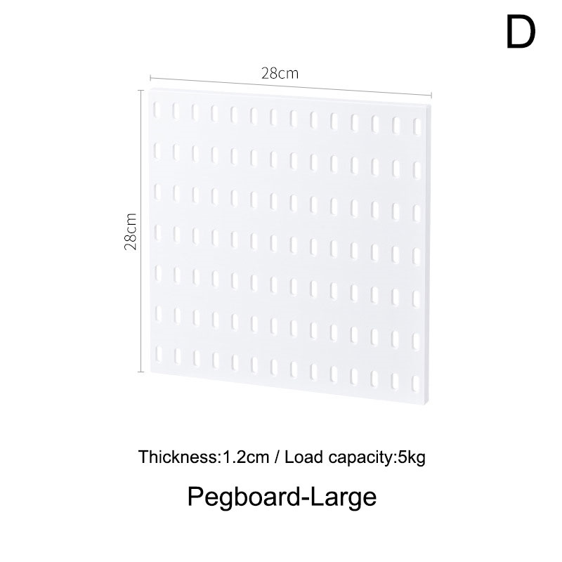 Pegboard Combination Kit, Wall Mounted Storage White Peg Boards Organizer For Walls Display Organization Encounter.