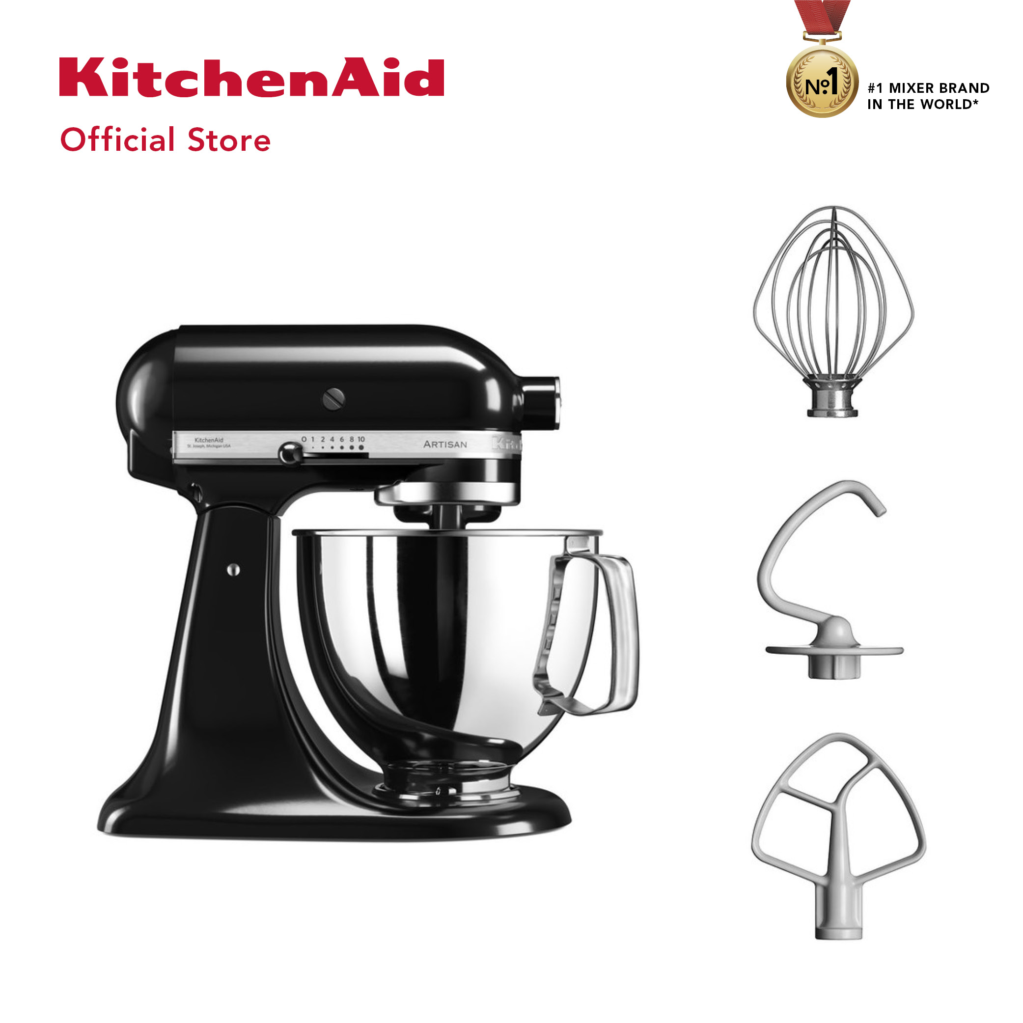 kitchenaid 5ksm125bcu artisan stand mixer