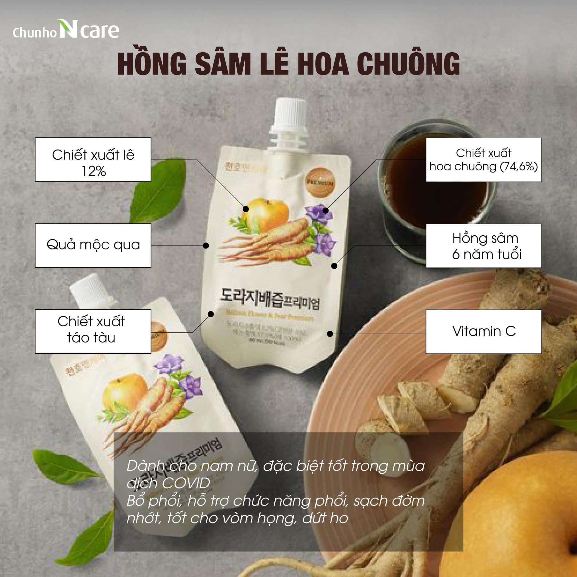 Hồng Sâm Lê Hoa Chuông Người Lớn