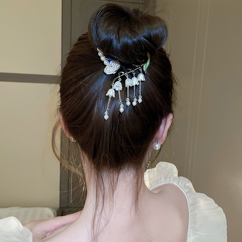 Kẹp Tóc Hoa Trà Phong Cách Hàn Quốc