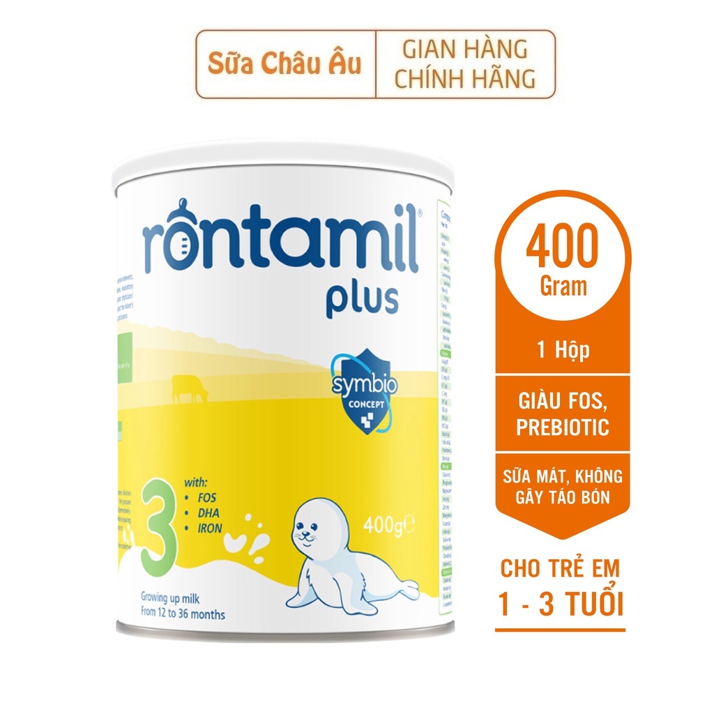 Sữa bột sinh học Rontamil Plus số 3 nhập khẩu Hà Lan 400g
