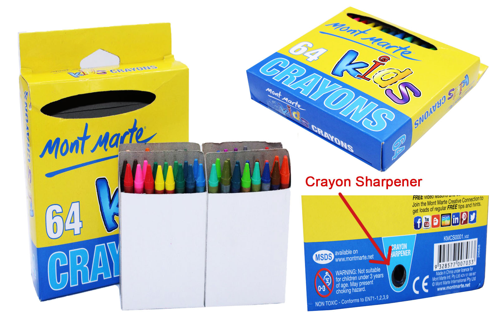 Mont Marte Kids Crayons 64 Colors | Lazada PH