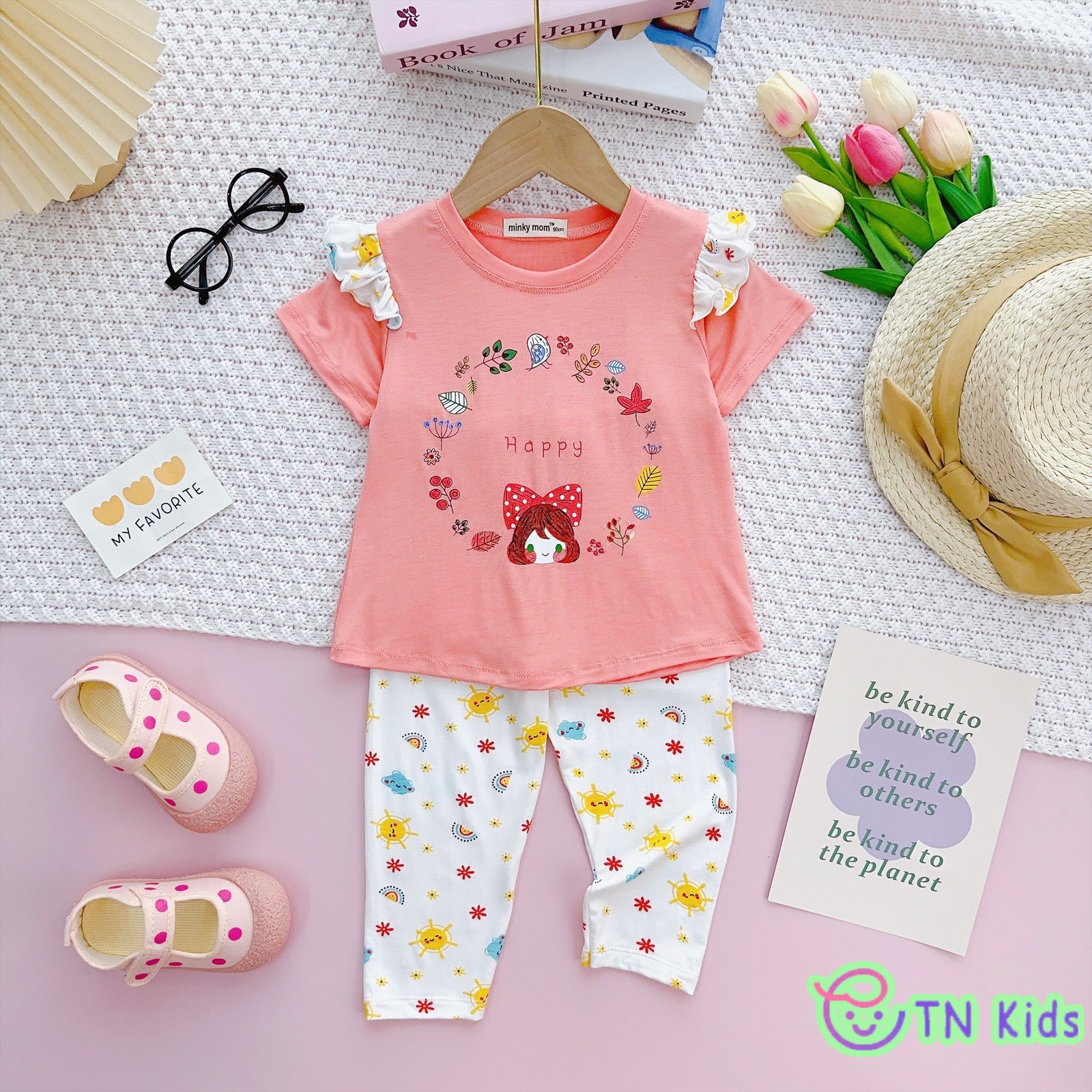 SET THUN LẠNH DÀI TAY CỘC VIỀN BÈO ĐỘC ĐÁO CHO BÉ (8-19KG)