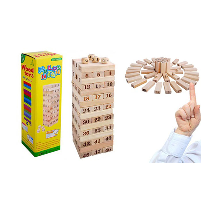 Bộ đồ chơi rút gỗ, làm từ gỗ tự nhiên, an toàn khi sử dụng - ảnh sản phẩm 3
