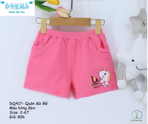 Quần đùi Dokma bé gái