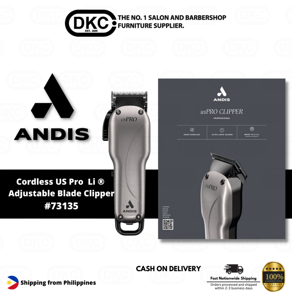 COD】 Andis Cordless Uspro Li Adjustable Blade Clipper No.73135- DKC |  Lazada PH