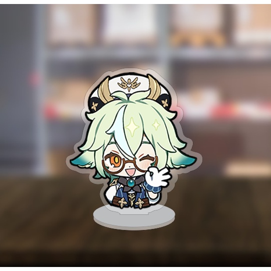 Mô hình standee Genshin Impact Chibi cute dễ thương 3cm