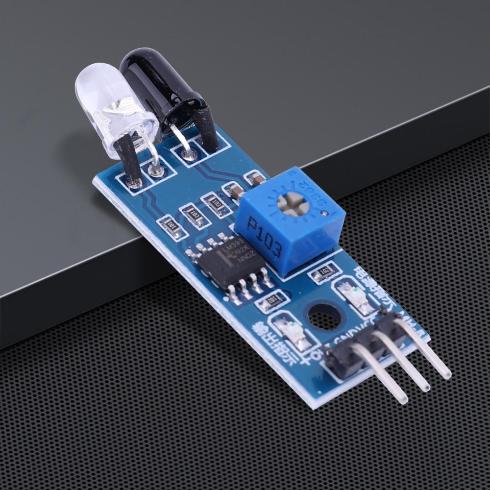 Obstacle Avoidance Sensor Module 3 Pin Reflective Photoelectric Sensor Infrared Distance Sensor for Car Robot