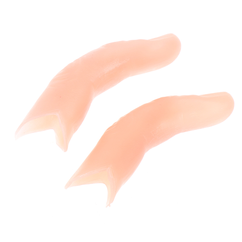 [The Lintas] 1pc Fake Finger Sixth Middle Finger Appearing And Vanishing Magic Tricks