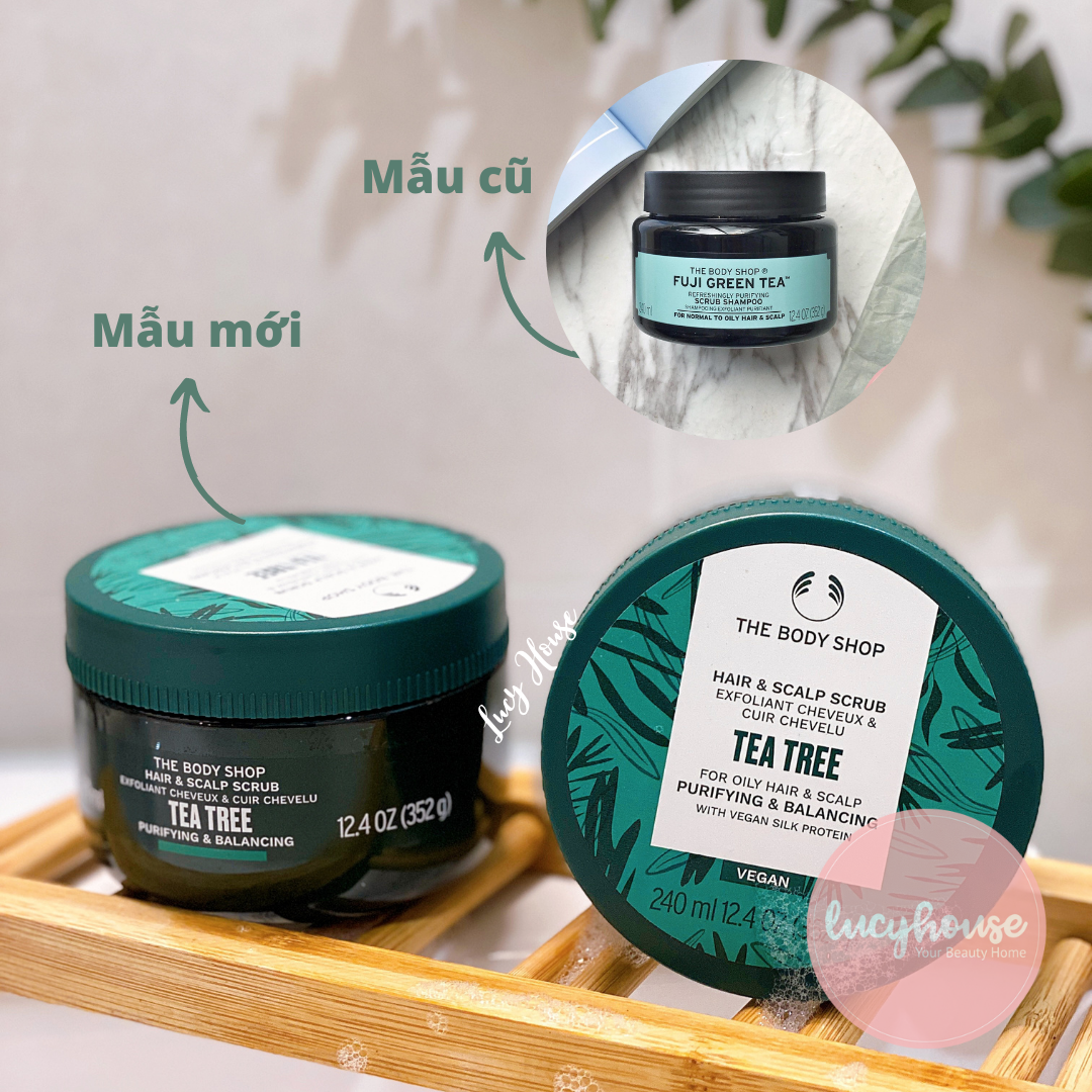Tẩy da chết da đầu tea tree The Body Shop