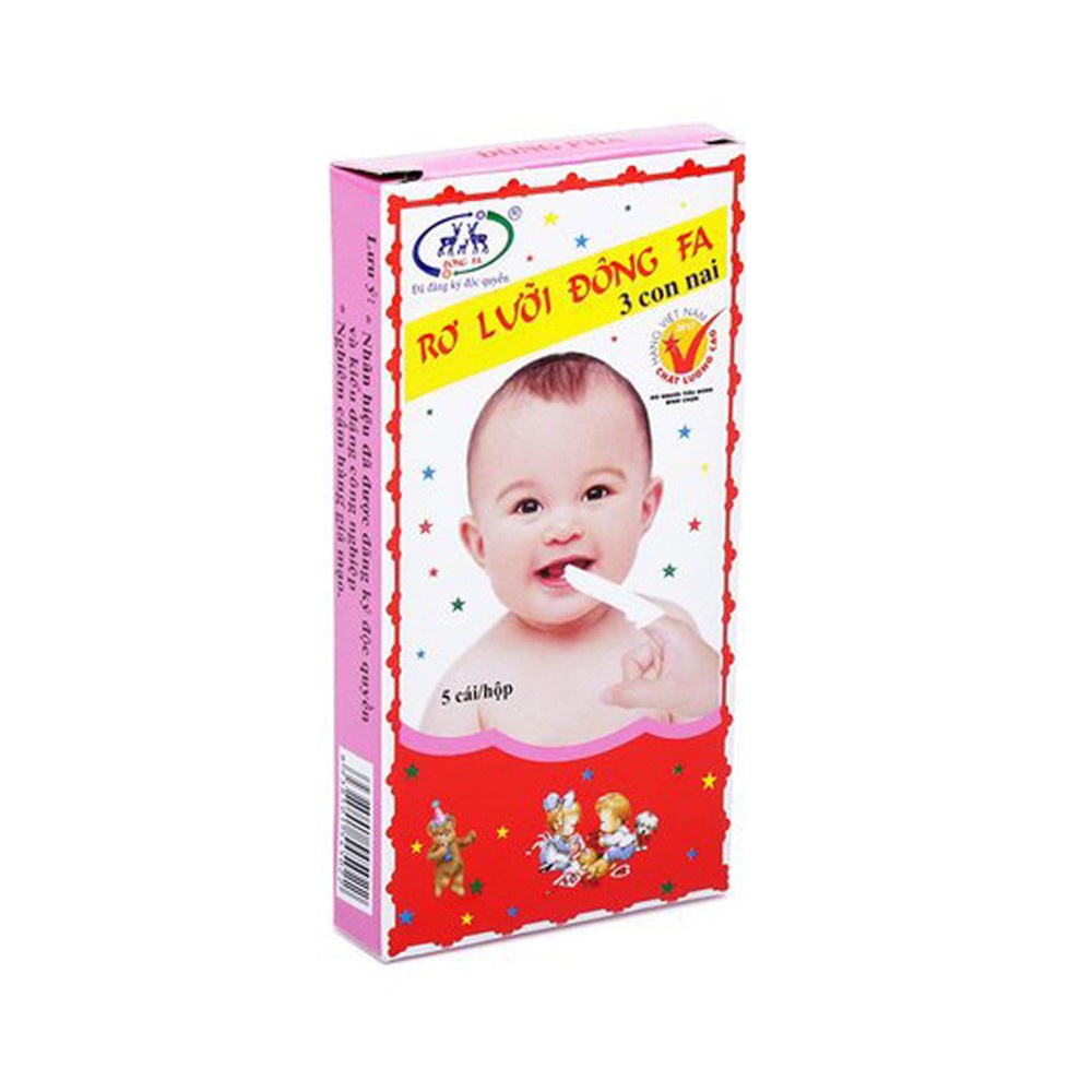 Rơ lưỡi cho bé Set 10 hộp rơ lưỡi Đông Fa