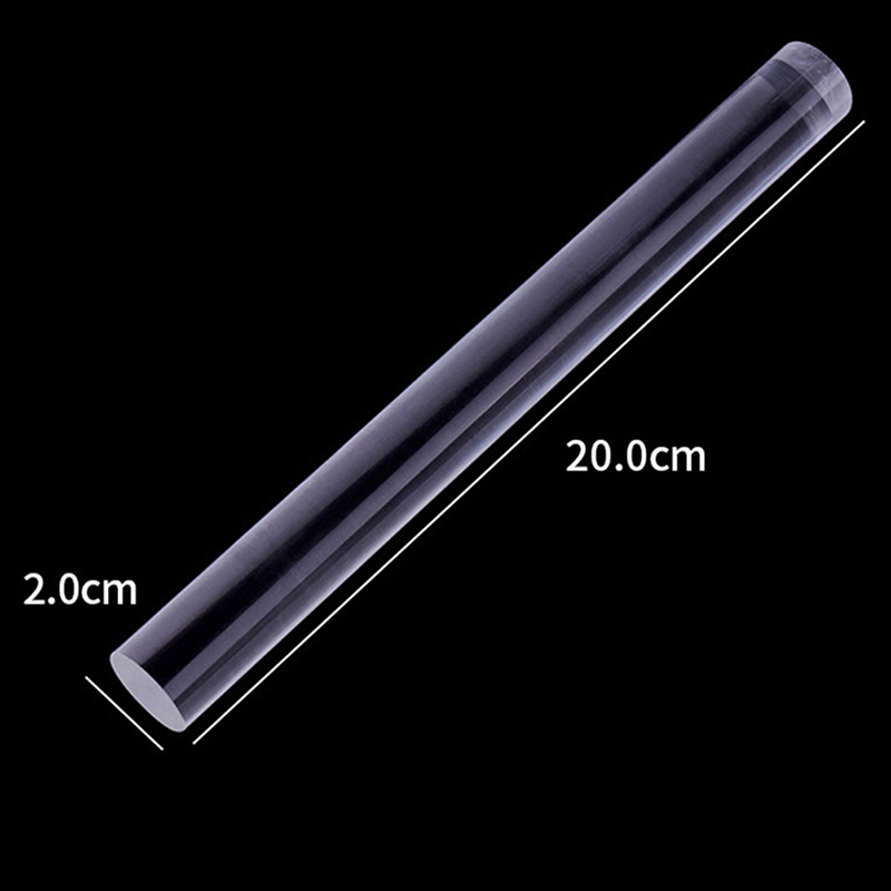 Graceful Rắn trong suốt gốm đất sét Con lăn Acrylic Đất Sét Polymer đất sét lăn con lăn dính công cụ tự làm công cụ gốm thủ công