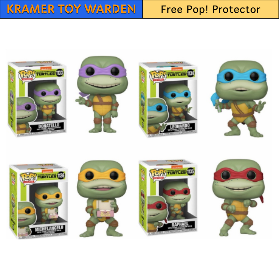 ninja turtles pop vinyl set